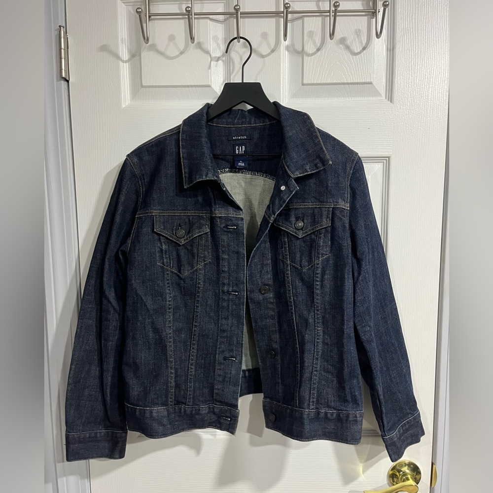 GAP Dark Stretch Denim Jacket XL
